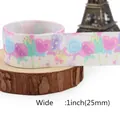 Lollipop and heart printed grosgrain ribbon in 1 inch width for DIY hair bow making - White Lollipop Star Moon Pattern (17)
