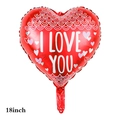 18 inch red heart foil balloon with I LOVE YOU print for romantic wedding decorations - 18 Inch Red Heart With I LOVE YOU