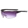 Outdoor sports sunglasses featuring purple gradient lenses and a sleek black half-frame - Gradient Gray