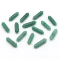 Set de columnas de cristal de aventurina verde de doble punta para joyería de bricolaje - Aventurina Verde