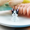 Ciondolo bulldog francese fai-da-te in resina bianco e nero per creare gioielli - Bulldog Francese Nero e Bianco