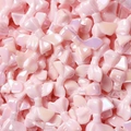 Pastel pink bow-shaped UV coated resin beads for DIY jewelry and nail art - Pink
