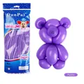 Packung mit 100 matten lila Modellierballons für DIY Tierfiguren und Blumendekoration - 100 Stk/Packung / Matt Lila