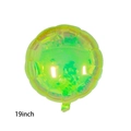 19 Inch Iridescent Green Round Balloon