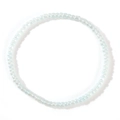 Bracelet minimaliste perles bleu clair translucides fait main idéal pour porter en pile - Bleu clair translucide