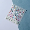 Détails des autocollants 5D pour ongles TS-174 avec motifs sirène et coraux marins - Série Sirène Conte de Fée (TS-174)