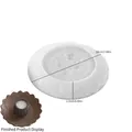 Siliconen mal voor lotusbloem dienblad voor DIY kaarsen met 18cm diameter afmeting - Lotusbloem Dienblad