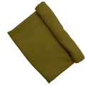Olive green satin chiffon pleated scarf rolled on a clean white background - 180*70cm / Olive Green (28#)