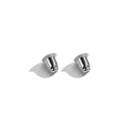 Pair of silver metal butterfly earring backs replacement for stud earrings - Bullet Earring Backs / Silver