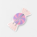 Pink and purple spiral candy shaped BB clip for kids with a cute glossy finish - Purple Pink Candy