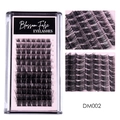 DIY cluster lashes DM002 version with 12 rows of dense black individual eyelashes - Natural Cluster Style (DM002)