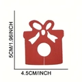 Ciondolo in feltro rosso per calice regalo, altezza 5cm e larghezza 4,5cm - Scatola regalo / Rosso