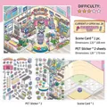 DIY appliance store scenery stickers with background card and PET decals set - Electronics Store (28th Time Open Today)