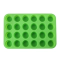 Stampo in silicone verde a 24 fori per muffin e cioccolatini fatti in casa - Verde