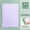 A4 purple frosted PP binder set including two translucent covers and green rings - 30 Holes A4 / Purple