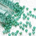 10mm green cracked glass beads with gold foil effect for DIY jewelry making - M102# Lake Green [10mm Gold Flecked]