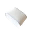Premium white faux leather watch display pillow for jewelry boxes and gift presentation - White