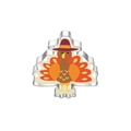 Macro view of turkey shaped stainless steel cookie cutter for Thanksgiving baking DIY - Turkey 7295