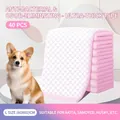 Pink ultra-thick disposable pet training pads size L 60x60cm, 40 pieces pack for dogs - Size L 60x60cm (40 Count) / 1.8kg Super Thick Pink/White