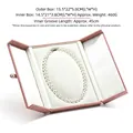 Elegant pearl necklace in a premium powder pink folding jewelry storage gift box - No. 1 / Pink Pearl Necklace Box