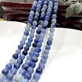 Polished blue tiger eye stone beads for jewelry making 6-8mm round loose beads - Lan Dongling 35 / 6mm / Approx 63pcs