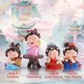 Set of 4 Tang Dynasty style musician figurines playing traditional Chinese instruments - Traditional Music Troupe 7pcs Set (1056-15)