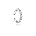 Minimalist S925 sterling silver ear cuff featuring polished metallic spike rivets - Rivet Stud Style (ME0166) / Platinum Plated Single