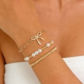 Gold - Pearl Bow Style