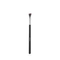 Angled makeup brush with synthetic brown bristles and a sleek black long handle - Large Eyebrow Brush