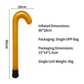 Inflatable gold candy cane Christmas decoration 90x28cm for outdoor holiday party decor - Candy Cane / Gold