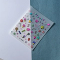5D embossed ice cream and sweets nail art sticker FEB-401 with 3D relief texture - Ice Cream Dessert (FEB-401)