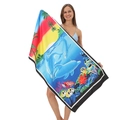 Mikrofaser Strandtuch mit Sonnenuntergang Delphin und Tropenfisch Print Variante - 80*160cm