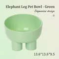 Grüne Keramik-Tiernapf mit Elfenbeinbein-Design für Katzen und Hunde, 13,6x9,5 cm groß - Grün