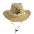 One Size (58cm) Light Camel with Beige Rope