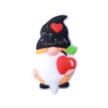Perla in silicone a forma di gnomo con cappello nero e scritta I Love My Teacher DIY - Set da 20 Pezzi / Gnomo con Mela
