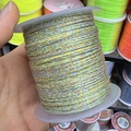 Rainbow braided jewelry cord on spool for DIY handcrafted bracelets and necklaces - Approx. 2.0mm / Rainbow Gradient