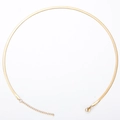 Golden stainless steel herringbone snake chain necklace with lobster clasp and extender - 3mm-40+5cm / Gold