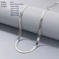 5mm silver stainless steel herringbone chain necklace variant - 5mm / 40CM+5CM Extension Chain / Steel