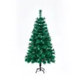 Albero di Natale artificiale verde da 1,2 m con aghi fitti e robusto supporto in metallo - Albero di Aghi di Pino-Supporto in Metallo / 120cm