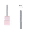 Punta per fresa unghie 5-in-1 in tungsteno argento W06 con base rosa professionale - Punta per fresa per unghie 5 in 1 di alta qualità - Spirale (W06)