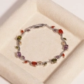 Silver - Multi-color Stone