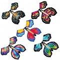 Wind-up flying magic butterflies in 5 vibrant gradient colors on white background - 10PCS Butterfly Pack (2024 Style)