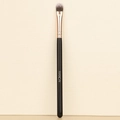 Professional tongue-shaped concealer and lip brush with RANCAI logo and rose gold ferrule - Concealer Brush Black/Gold (with Logo)