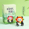 Cute resin panda figurine with chili hat and flower, featuring Sichuan theme packaging - Spicy Girl / Color Box