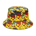 Gele vissershoed met trendy eendenprint voor optimale zonbescherming buiten - M (56-58cm) / Geel Kleine Gele Eend Print
