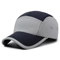 Atmungsaktive, schnelltrocknende Baseballkappe in Marineblau und Grau für Outdoor-Sport - Verstellbar / Grau