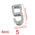 Polished stainless steel silver lobster clasp 4pcs set with 23mm height measurement - Steel 5
