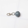 Cascabel de metal gris con cierre de langosta plateado para collares y manualidades - Gris Pintado