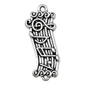 Antique silver treble clef music note charm pendant for DIY bracelets and necklaces - 1Pc Music Note 28x12mm