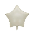 Cream beige star shaped foil balloon for birthday party decorations on white background - 18 Inch Star Shape / Cream White